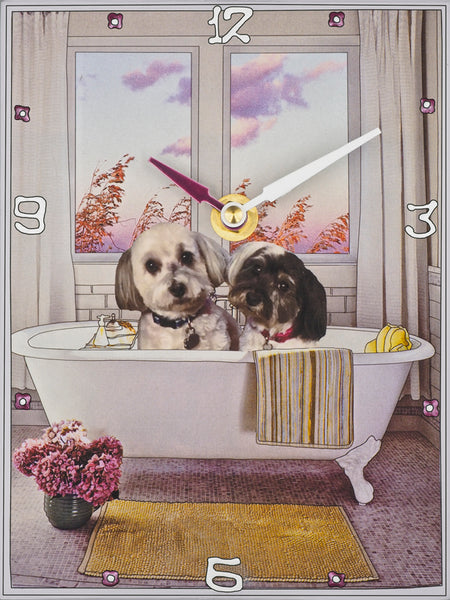 Sample Corky & Libby in the tub