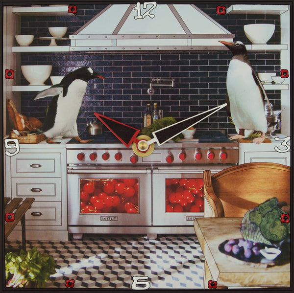 Who's Cooking Tonight? Collage Clock