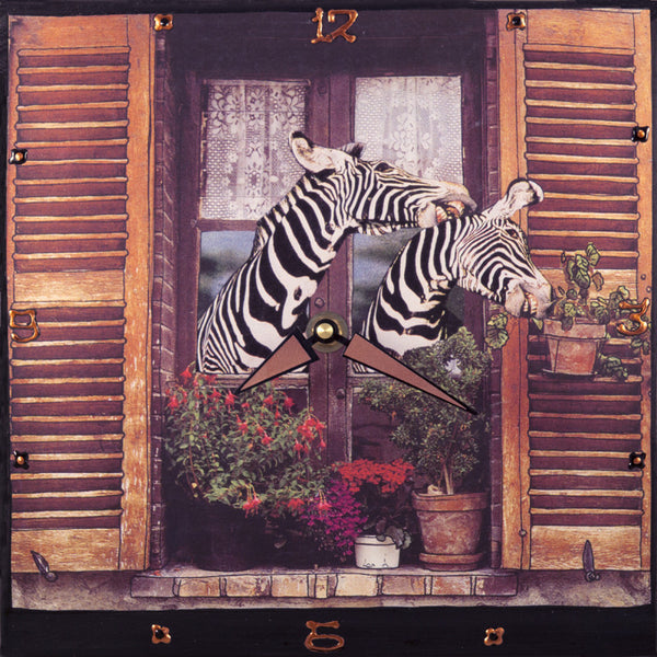 Kiss of the Zebra, Collage Clock