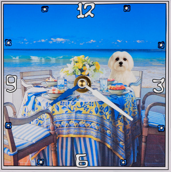 Maltese, Collage Clock (Copy)
