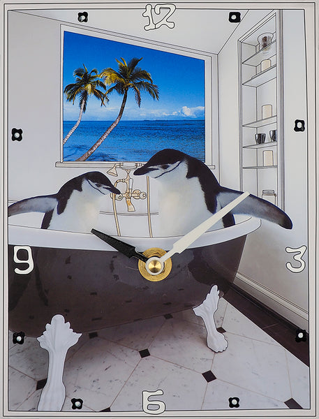 Tropical Penguins, Collage Clock