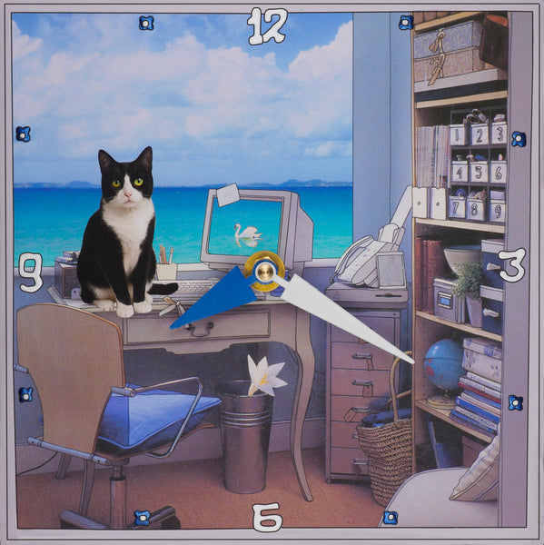 Time For A Break Collage Clock