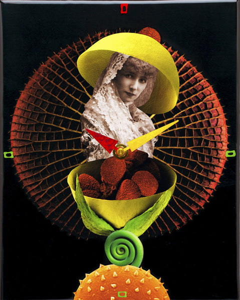 Lemon Hat, Collage Clock
