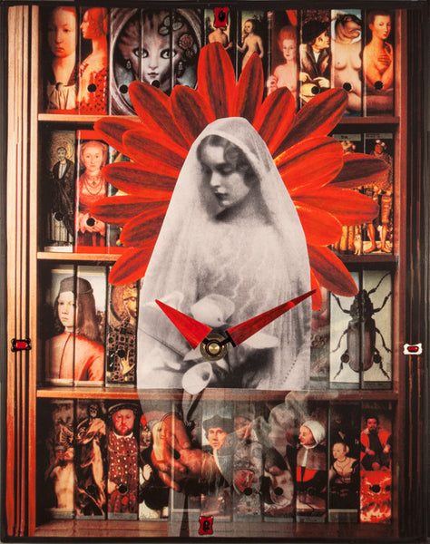 Just a Bride, Collage Clock